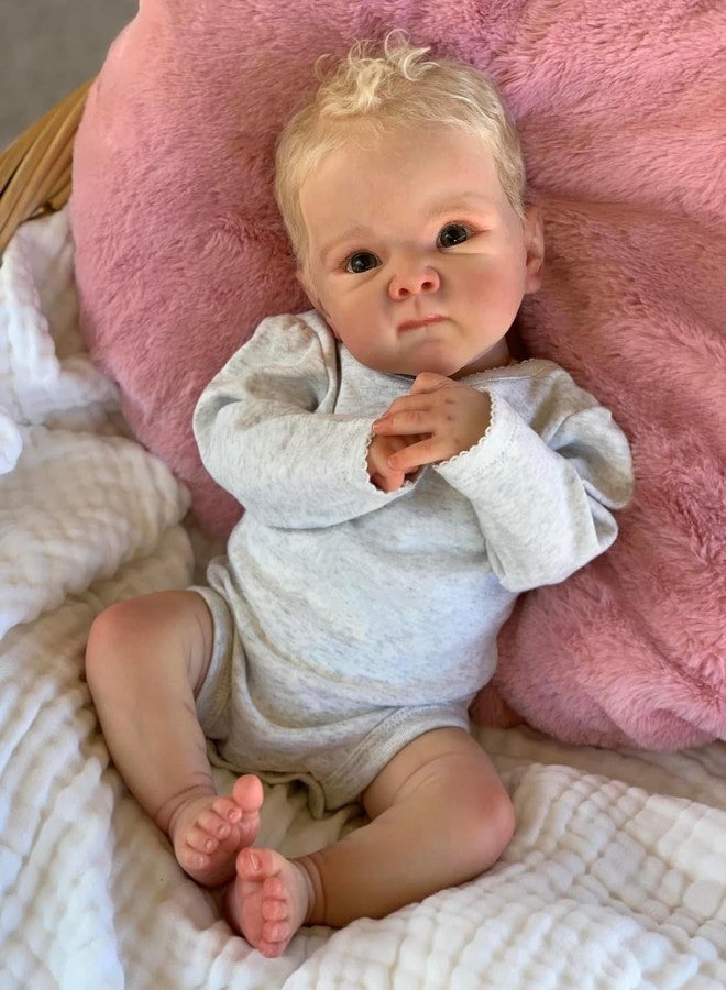 Zero Pam Reborn Baby Dolls Boy Silicone Full Body with Hair, 20 Inch Realistic Boy Baby Doll, Lifelike Newborn Babys Dolls with Hair, Anatomically Correct Real Life Reborn Babies Doll for Kids 3+ - Image 5